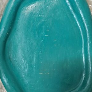 بشقاب سفالی دفرمه رنگ  سبز کد m9443