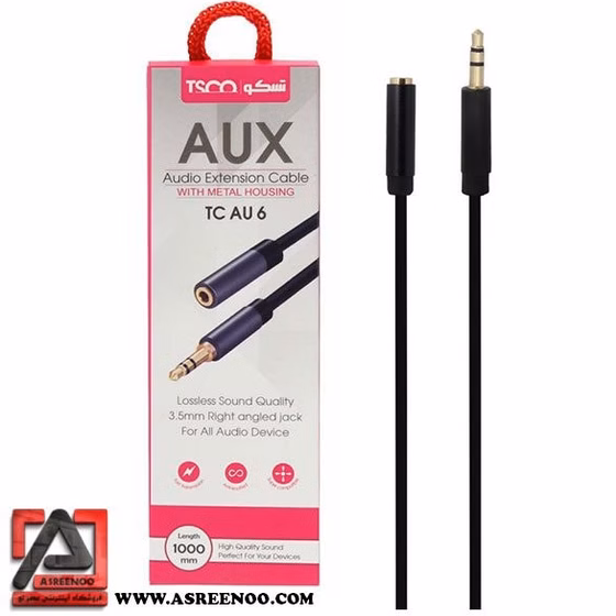کابل افزایش طول AUX صدا 1 متری تسکو (TSCO) مدل TC AU 6 کد p8680