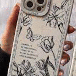 کاور طرح پروانه سفید مناسب برای گوشی ایفون 13 پرومکس کد p8693