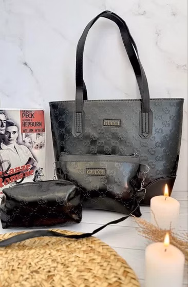 کیف زنانه دوشی جادار سه تیکه 27در41 کد M10540