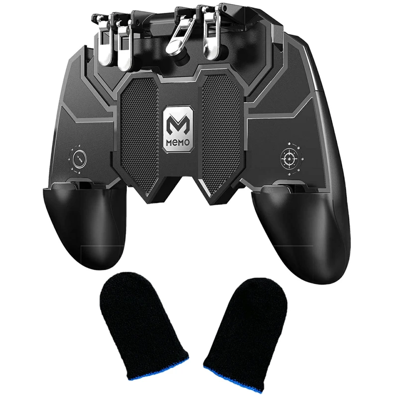 دسته بازی PubG ممو مدل AK66 به همراه آستین کنترل کننده انگشت کد M10867