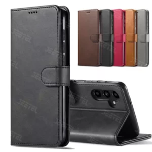 کیف چرمی Samsung Galaxy A16 مدل لپ تاپی جاکارتی دار (محافظ لنزدار) کد M10887