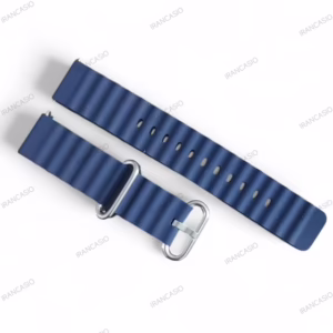 بند رابر ساعت هوشمند آبی نفتی | سایز 20 میلیمتر کد M10938
