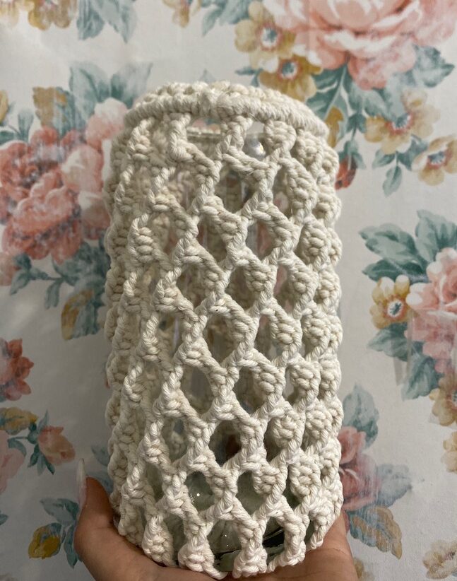 مکرومه دور شیشه ای 22 در 7 کد M10953