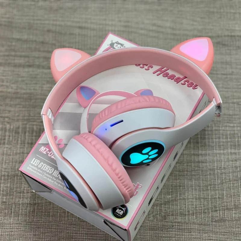 هدفون بلوتوثی مدل گربه ای کد M10965