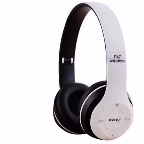 هدفون بی سیم مدل p47 - سفید کد M11063