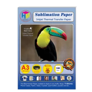 کاغذ سابلیمیشن اچ ام سایز A4 بسته 100 عددی کد M11240