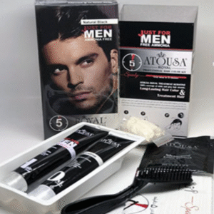 کیت رنگ موی مردانه تیوپی آتوسا رویال رنگ مشکی طبیعی فاقد آمونیاک – ۱۰۰میلی لیتر کد M11253