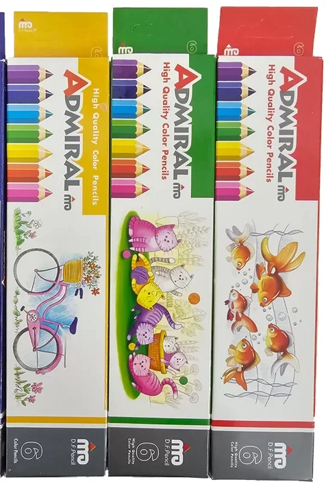مدادرنگی ۶ رنگ ادمیرال مجموعه3 عددی کد M11272