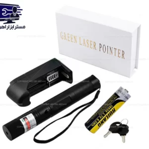 لیزر شارژی پوینتر نور سبز با شارژر مدل GREEN LASER POINTER کد M12213