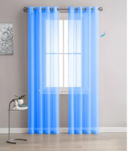 مجموعه دو تایی پرده حریر ارگانزا مدل H01 ارتفاع 280 کد M12420