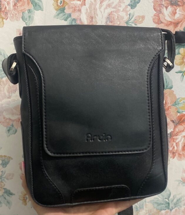 کیف دوشی مردانه مشکی کد M12595