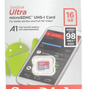 کارت حافظه SanDisk مدل Ultra MicroSDHC ظرفیت 16Gb سرعت 98Mb/S کد M12921