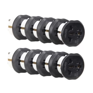 مبدل برق 3 به 2 مرکان مدل KT-168 بسته 10 عددی کدM13167