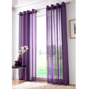 پرده حریر دیبا مجموعه دوعددی مدل 220 سایز 140X280 کد M13672