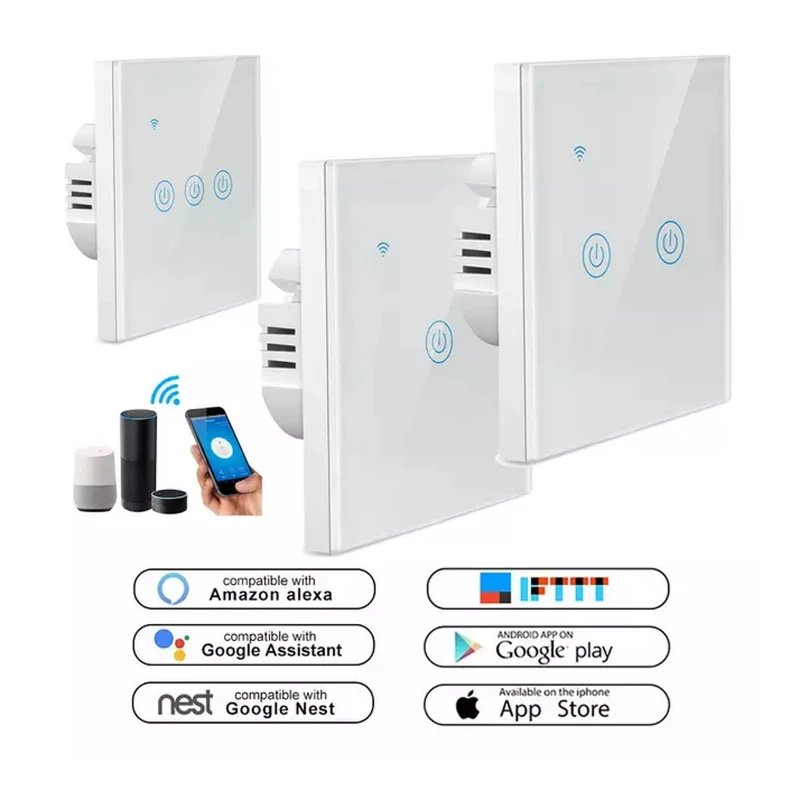 کلید دو پل لمسی مدل Bossmann کدM15067