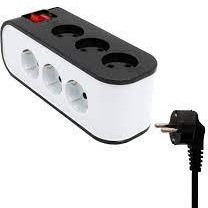 پریز 9 خانه ارت دار و بدون ارت با کلید مدل شهاب کدm14905