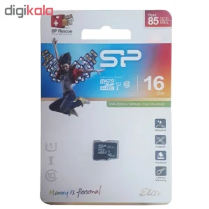 کارت حافظه microSDHC سیلیکون پاور مدل Elite کلاس 10 استاندارد UHS-I U1 سرعت 85MBps ظرفیت 16 گیگابایت کدm15035