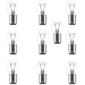 لامپ چراغ عقب خودرو مدل 21.5 وات دو کنتاکت بسته 10 عددی کدm15531