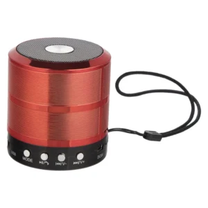 اسپیکر بلوتوثی قابل حمل مدل WS-887 با بدنه آلومینیومی، پشتیبانی از USB، AUX، رادیو FM، کارت حافظه TF و میکروفون داخلی برای مکالمه کدm16427
