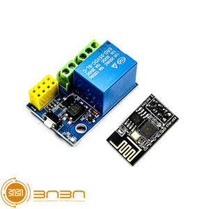 ماژول ESP-01 دارای هسته وای فای ESP8266 به همراه رله کدm16518