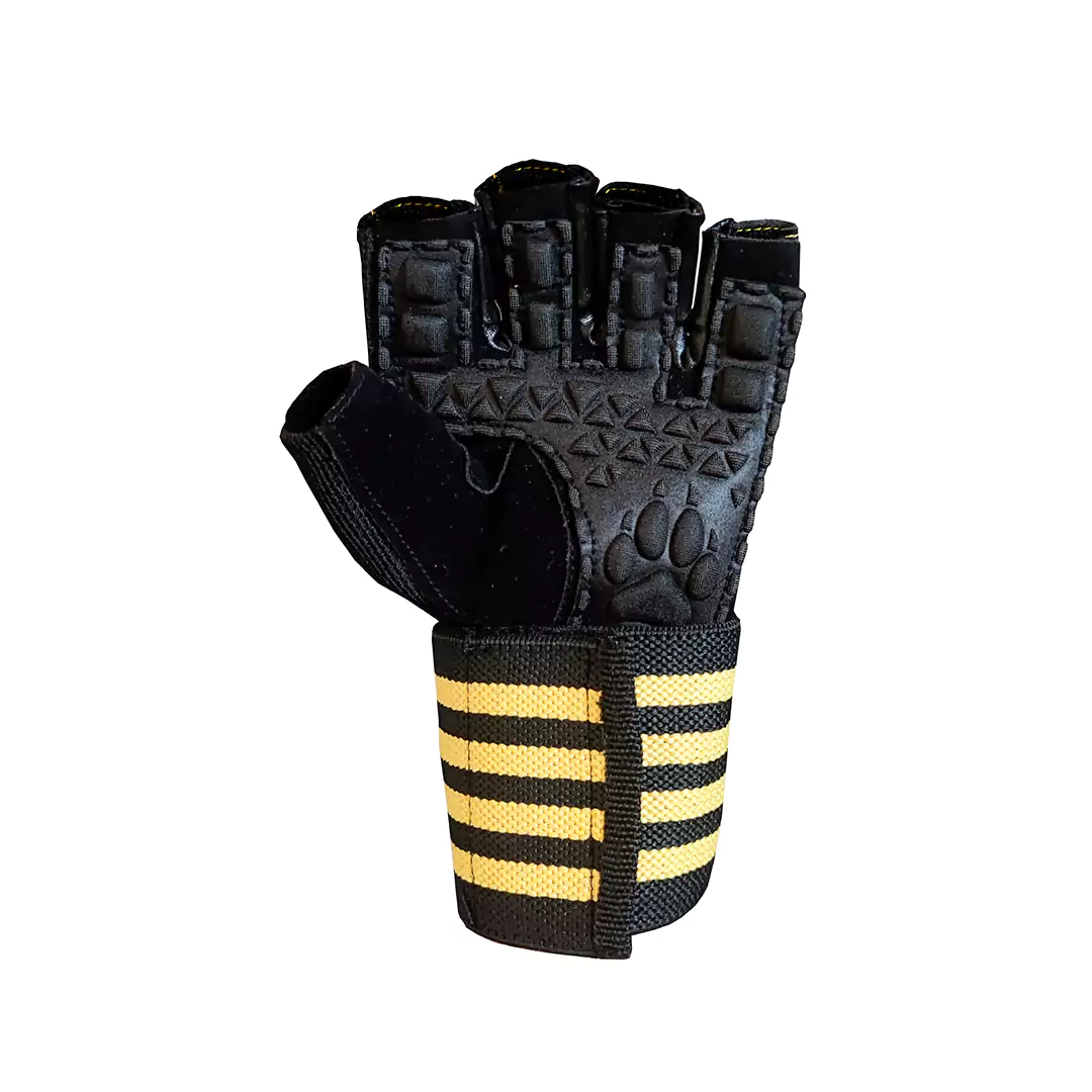دستکش بدنسازی مچبنددار CHIACO مدل NO PAIN NO GAIN کدm17941