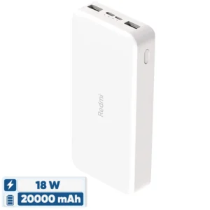 پاوربانک 18 وات شیائومی مدل Redmi PB200LZM ظرفیت 20000 میلی آمپر ساعت رنگ سفید کد M17889