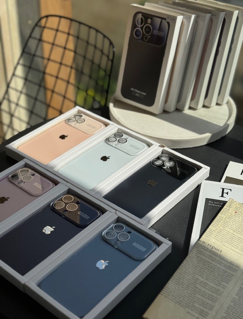 قاب PVD Lens Case مناسب برای iPhone 14promax طلایی کد M18439