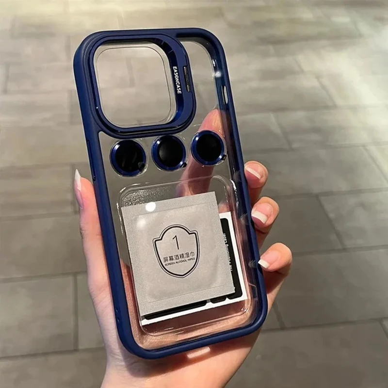 کاور مدل STAND مناسب برای گوشی موبایل اپل iphone 13 به همراه محافظ لنز کد m18361 کد