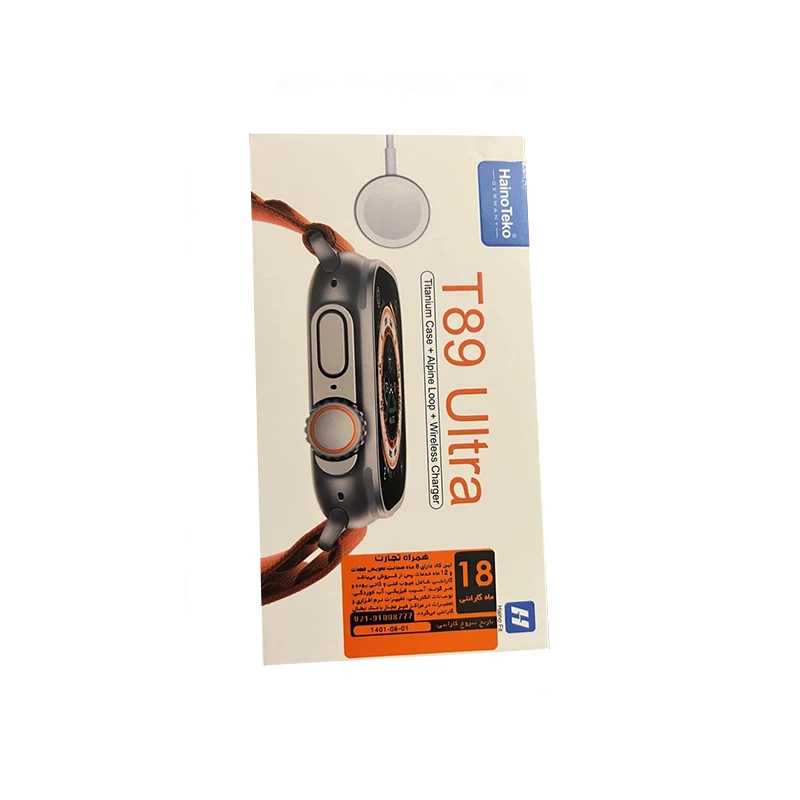 ساعت هوشمند هاینو تکو مدل T89 Ultra رنگ مشکی کدm17859