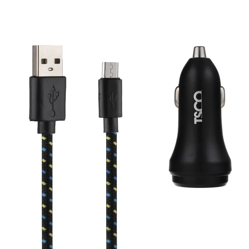 شارژر فندکی تسکو مدل TCG 25 همراه با کابل microUSB کد m17946