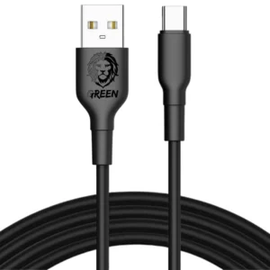 کابل تبدیل USB به USB -C گرین مدل A2C طول 1.2 متر رنگ مشکی کد m17950