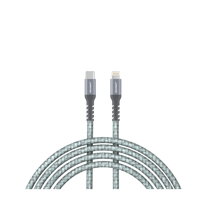 کابل USB-C به لایتنینگ کلومن پلاس مدل +K3 طول 1 متر PD کد m17952
