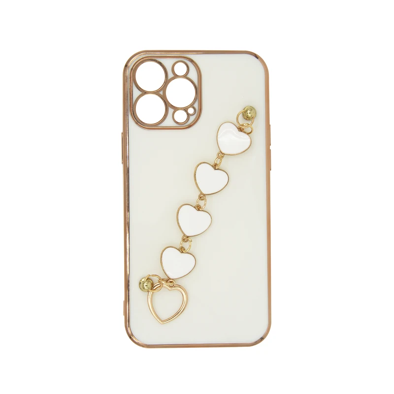 کاور مدل زنجیری طرح قلب مناسب برای گوشی موبایل اپل IPHONE 13PRO کد 17988m