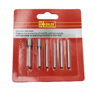 فرز چوب ساب الماسه کوهلر مدل شیار باز کد YP-3.17MM-4CM مجموعه 6 عددی کدm18257
