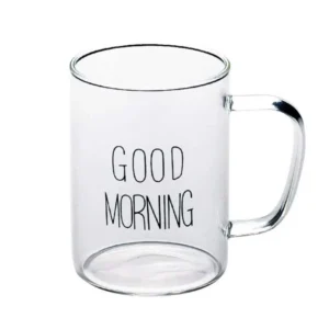 استکان مدل دسته رنگی Good Morning کد m18942
