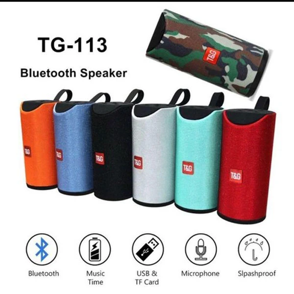 اسپیکر بلوتوثی قابل حمل تی اند جی مدل Tg-113 کد m19584