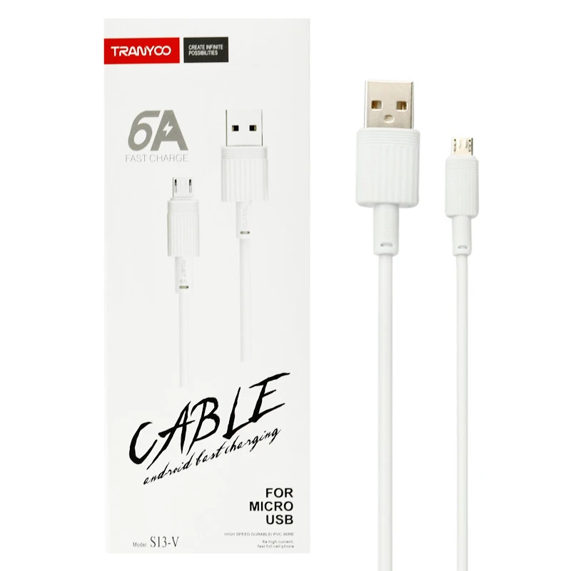 کابل تبدیل USB به microUSB ترانیو مدل S13-V طول 1 متر کد m20079