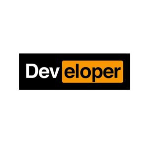 استیکر لپ تاپ طرح developer کد 002 کدm21075
