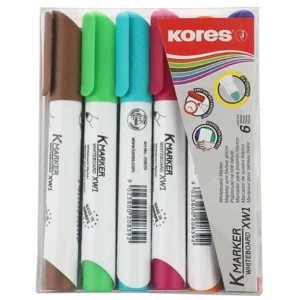 ماژیک وایت برد 6 رنگ کورس مدل K-Marker XW1 کد m21357