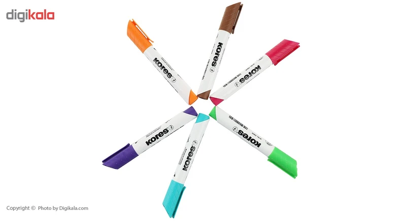 ماژیک وایت برد 6 رنگ کورس مدل K-Marker XW1 کد m21357