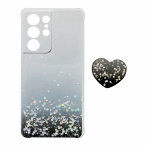 کاور طرح ستاره مدل CLR-01 مناسب برای گوشی موبایل سامسونگ Galaxy S21 Ultra به همراه پاپ سوکت کدm21289