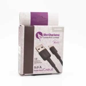 کابل تبدیل USB به USB-C شی کاریزما مدل payam طول 0.3 متر صورتی کدm21486