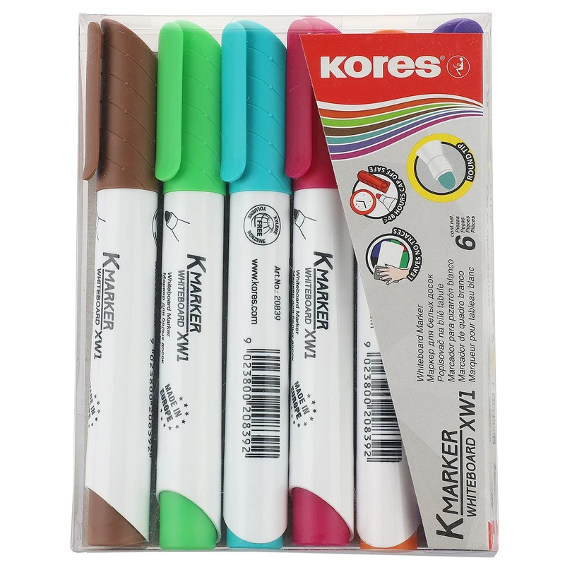 ماژیک وایت برد 6 رنگ کورس مدل K-Marker XW1 کد m21357