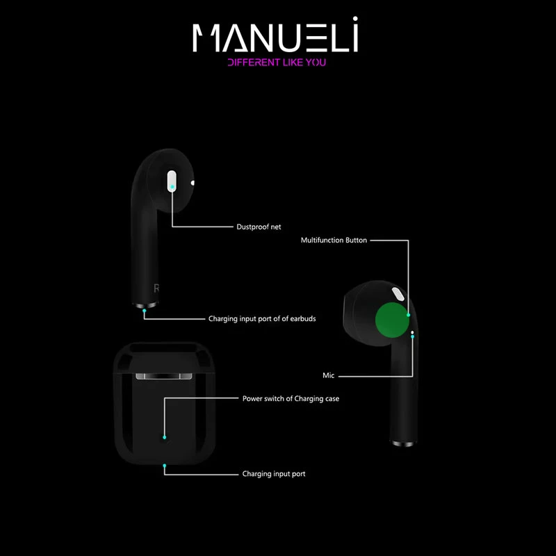 هدفون بلوتوثی مانوئلی مدل Airpods12+ Gl یاسی کد 90921-0900T کدm21776