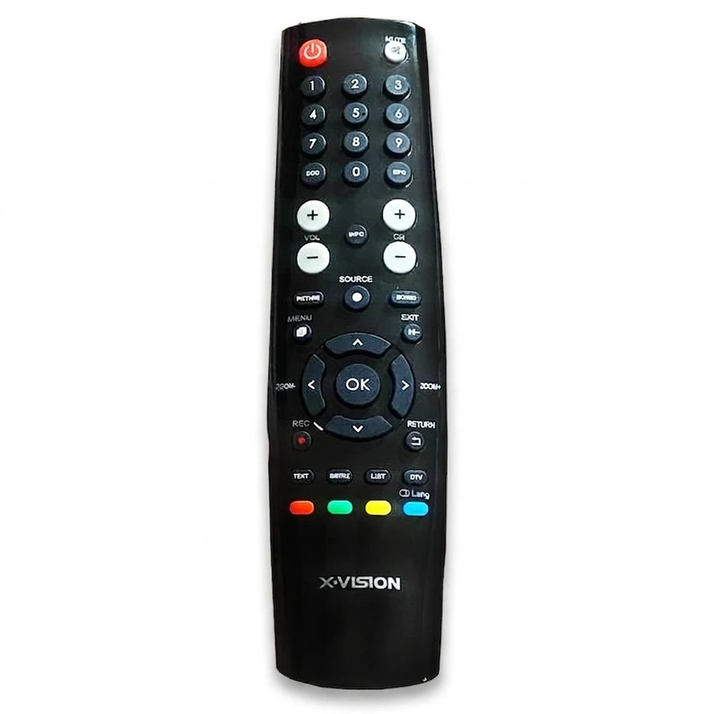 ریموت کنترل تلویزیون ایکس ویژن مدل 1392 کدm22447