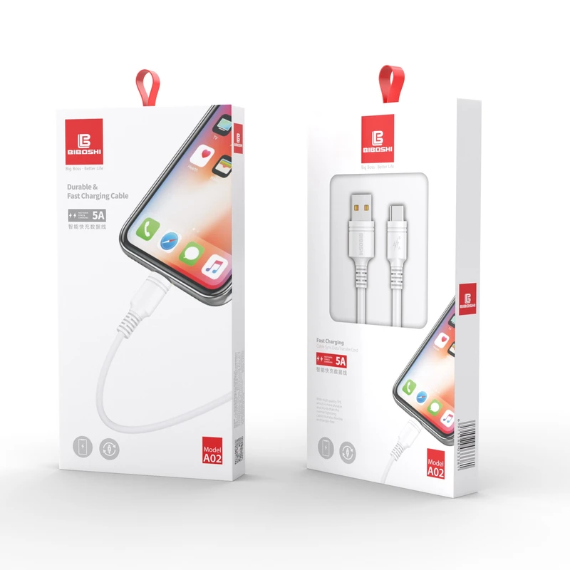 کابل تبدیل USB به USB-C بیبوشی مدل A02.DATA.5A.FCHARGE طول 1 متر کدm21015