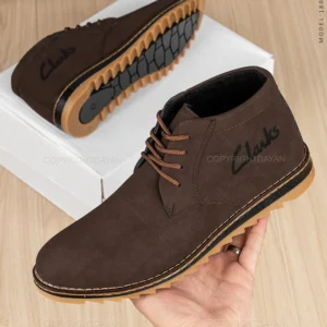 نیم بوت مردانه Clarks نسکافه ایی مدل 18070 کدm21792