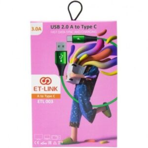 کابل شارژر TYPE-C USB مارک ET-LINK مدل ETW003 کدm22593