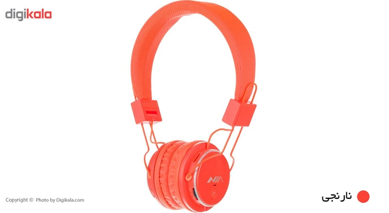 هدفون بلوتوثی نیا مدل Q8-851S بدون قابلیت نویز کنسلینگ، درگاه شارژ Micro USB، دارای کنترلکننده صدا و مکالمه کد m23398